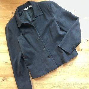 Brooks 346 Wool Blend 5 Button Black Jacket 10